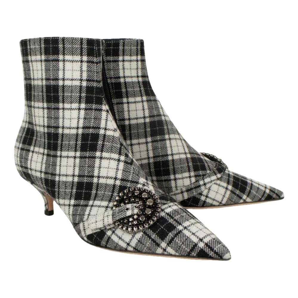 Dior Gang Low Boot, Tartan Plaid, size 7.5 NWB